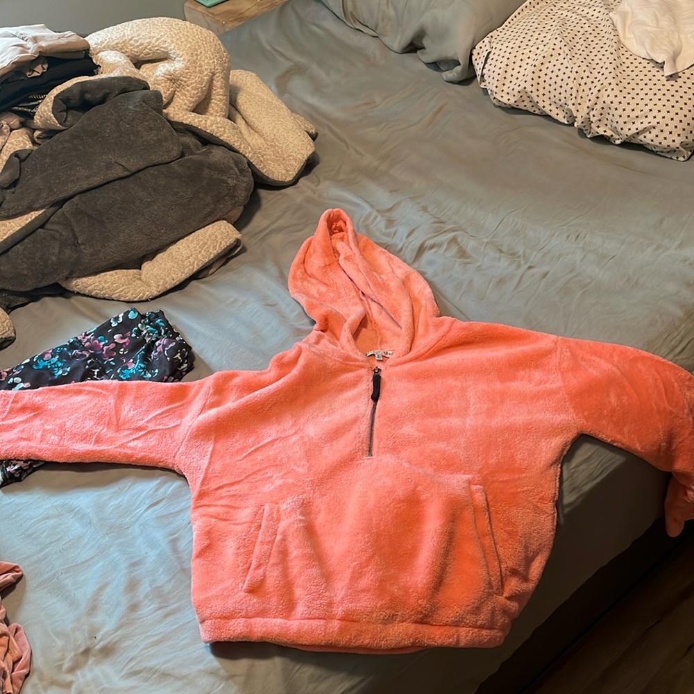 Fitz + Eddi Quarter Zip Cropped Hoodie